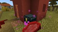 Keeping essential items like food inside of an ender chest can help the player maintain their hunger, no matter where they are (Image via Minecraft)